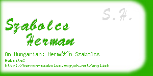 szabolcs herman business card